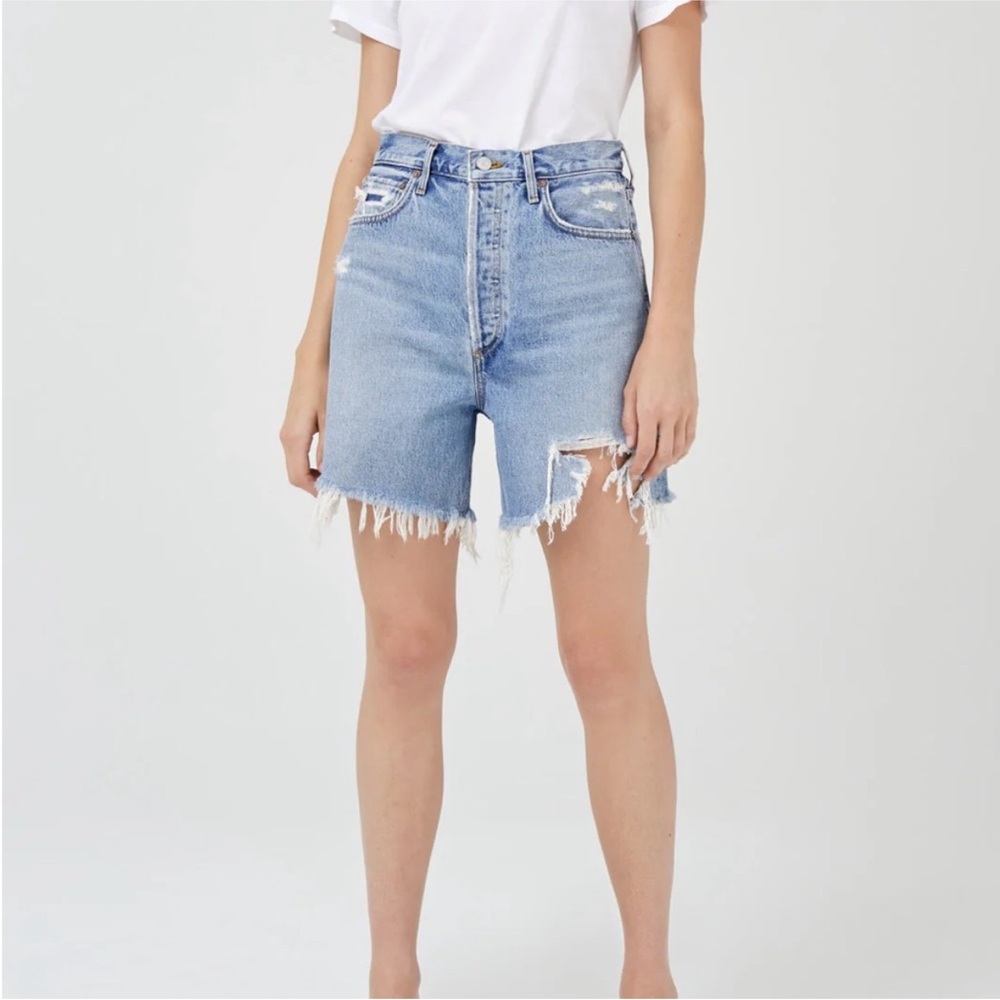 Agolde Stella High Rise Denim Shorts